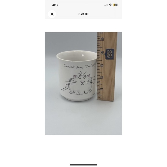 Sandra Boynton Cat Mug "I Am Not Plump I'm Fluffy" Recycled Paper Products Japan - Picture 8 of 10